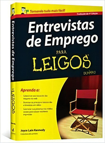 Entrevistas De Emprego Para Leigos, De Joyce Lain. Editora Alta Books Em Português