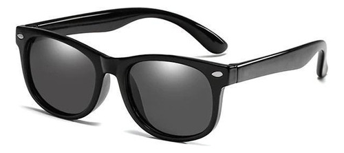 Óculos De Sol Infantil Polarizado Uv400 - Preto