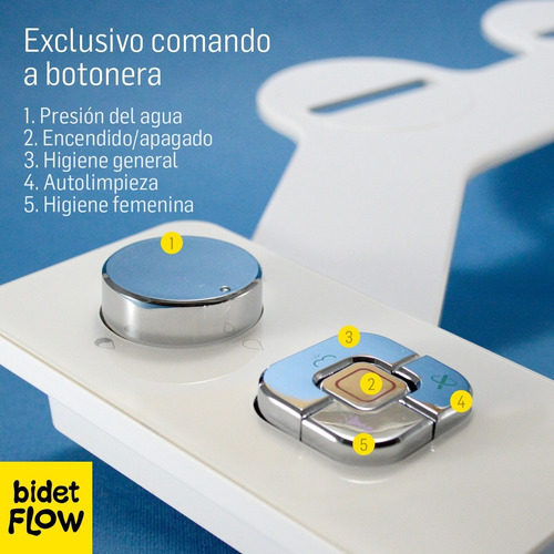 Imagen 2 de 10 de Bidet Para Inodoro Duchador Bidet Matic De Mano Flow Magnus