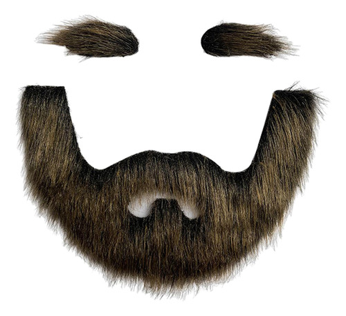 Conjunto De Barba Y Cejas Postizas, Disfraz De Bigote Para