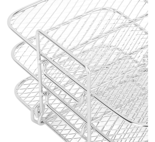 Freidora De Acero Inoxidable De 3 Niveles Para Uso Doméstico
