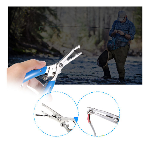 Juego De Pinzas Para Labios Y Alicates De Pesca Con Cortador