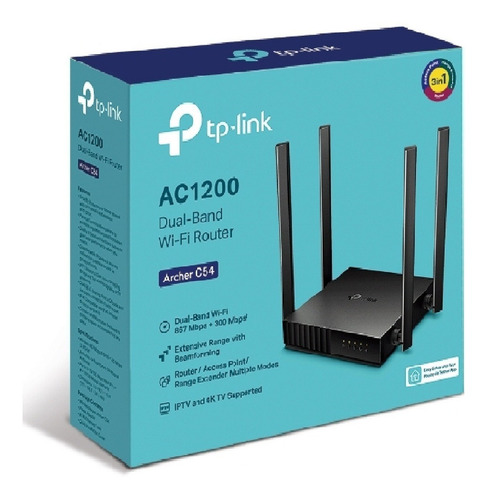Router Tp-link Archer C54 Wi-fi Dual Banda Ac1200 5g 4 Anten
