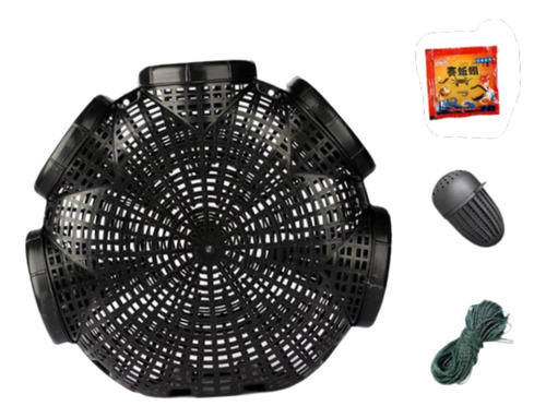 Cangrejo Catching Net Accesorios De Pesca Canasta 5 Agujeros