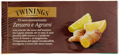 Imagen 7 de 10 de Te Twinings Of London Jengibre Limon Te Negro Zenzero Agrumi