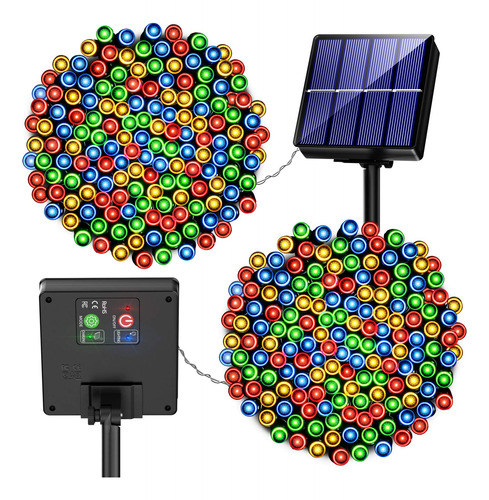 Luz Navidad Para Exterior Funciona Energia Solar 400 Led 2 8