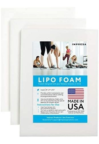 Impresa Lipo Foam - Espuma De Liposucción Poscirugía Para Us