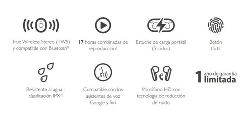 Imagen 3 de 6 de Auriculares Inalámbricos Tws Klip Xtreme Apple Android Blanc