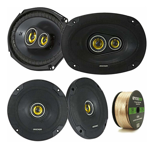 Altavoz Vehiculo Kicker Csc Via Negro Coaxial X Cs Serie Pie