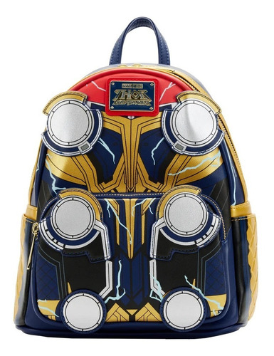 Thor Love Loungefly Marvel Cosplay Mini Backpack Color Azul