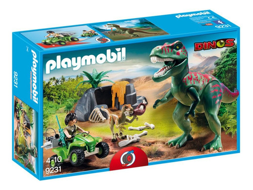 Playmobil Dinos Rex Com Explorador E Quadriciclo 9231 Quantidade De Peças 20