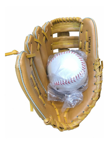 Imagen 1 de 5 de Guante De Softball Baseball Pvc Zurdo Brett Cuero Ecologico