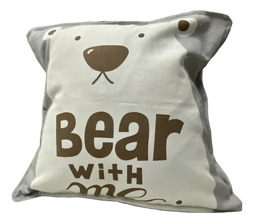 Almohadón Decorativo Bear With Me - Funda + Relleno