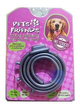 Kit Perros Collar Anti Pulgas + Shampoo Seco Coco Vainilla
