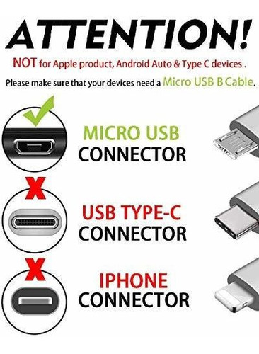 Usb Cable Pack Ft Fast Charging High Speed Data Transfer Z0