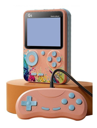 Consola De Juegos Portátil G5 Macaron rosa Estilo Doble 