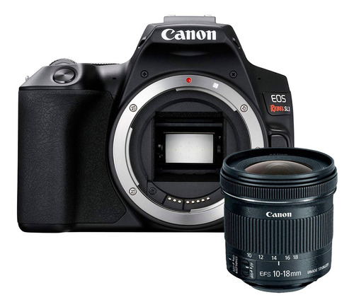 Câmera Canon Eos Rebel Sl3 Wfi 4k +10-18mm F/4.5-5.6 Is Stm