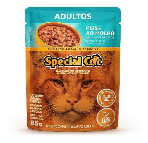 Ração Special Cat Sache Gatos Adultos Peixe  85g