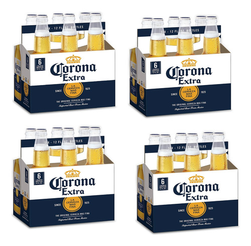 Cerveza Corona Lager 330 Ml Botella X 24 Unidades Retornable