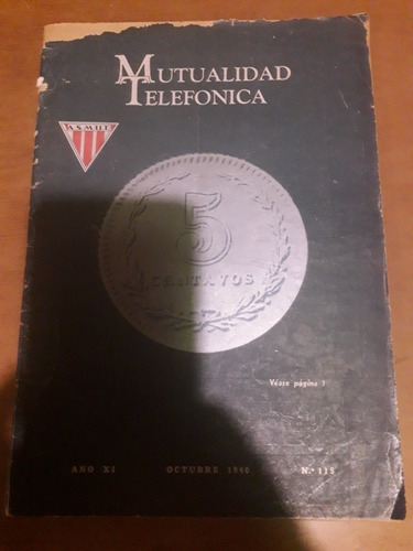 Revista Mutualidad Telefonica Año 1944 Actualidad Deportes 