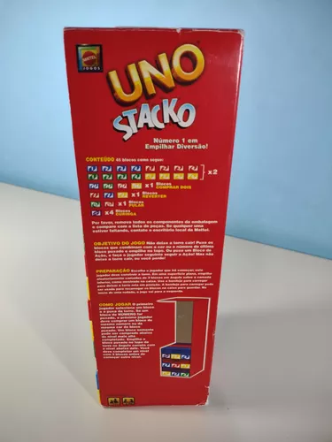 Jogo Uno Stacko da Mattel 45 Blocos - Mattel - Outros Jogos