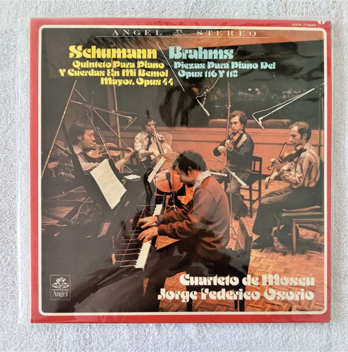 Jorge Federico Osorio Y Cuarteto De Moscu Lp Shumann Brahms