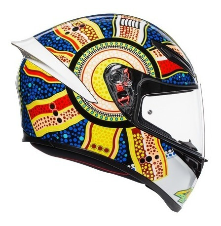 Imagen 2 de 7 de Casco Deportivo Italiano Agv K-1 Dreamtime