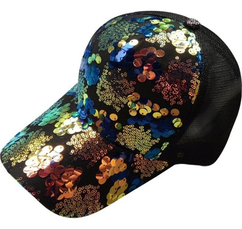 Gorras De Béisbol Con Lentejuelas Y Visera Para Mujer