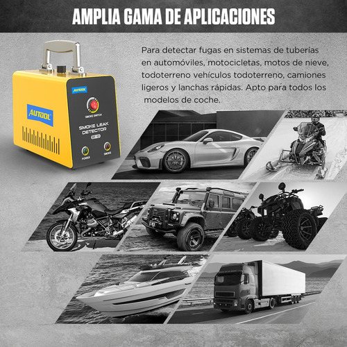 . Autool Sdt101 Localizador De Fugas De Humo Evap Automotriz
