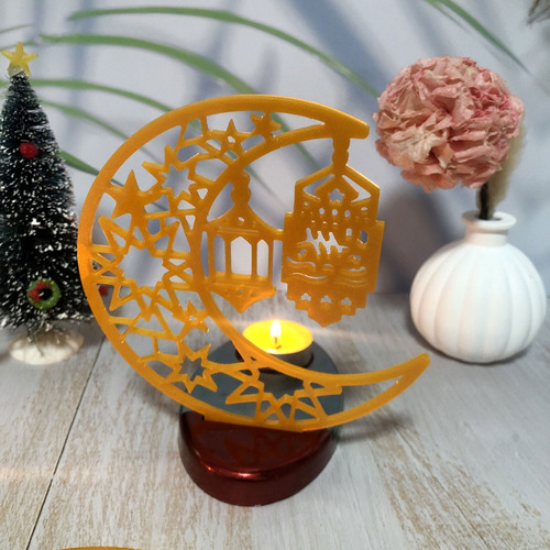 Moldes Temáticos Para Velas Con Base, Forma De Luna, Candela