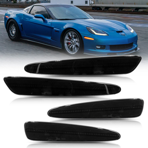 Nslumo Luz Led Lateral Para Chevy Corvette C6 Z06 Zr1 Lente