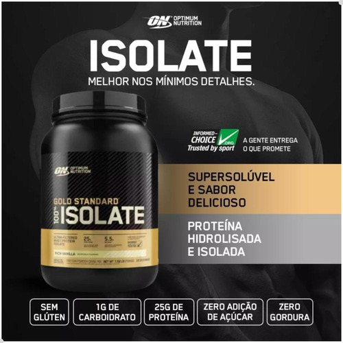 100% Isolate Whey Gold Standard 720g 1,58 Lbs Optimum