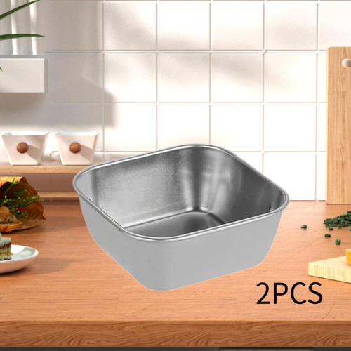 Bandejas Para Servir Postres De Acero Inoxidable, 2 Piezas