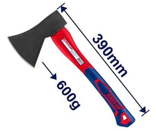 Hacha De Mano Cabo De Fibra Y Grip 36cm 600 Grs