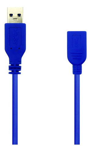 Cable Alargador Usb Macho A Usb Hembra 3m Usb 3.0 En Bolsita Color Azul