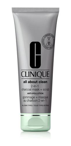 Clinique All About Clean - Máscara De Carbón 2 En 1 + Exfoli