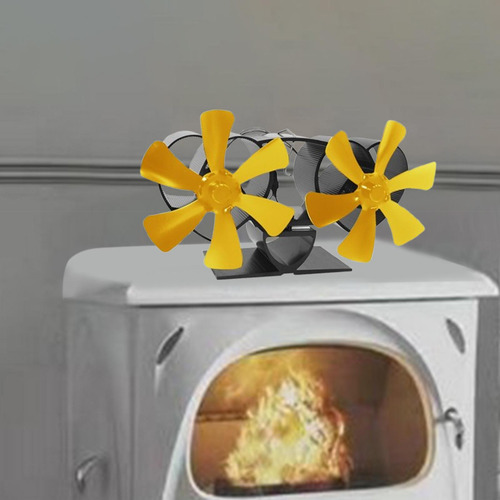 Ventilador De Chimenea Multiusos No Eléctrico Con Dorado