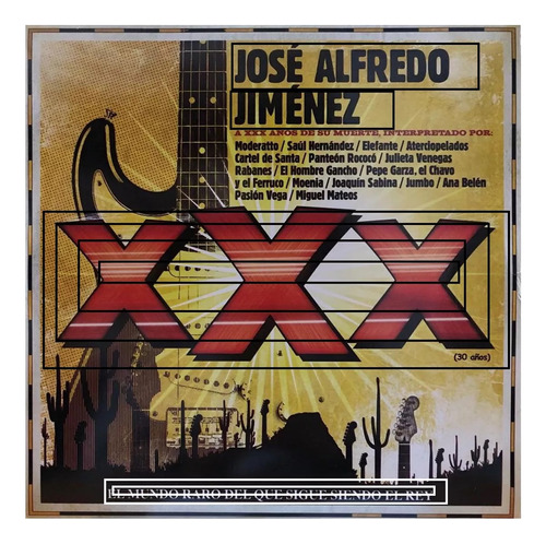 Jose Alfredo Jimenez Tributo Xxx Bandas Artistas 2 Lp Vinyl Versión del álbum Estándar