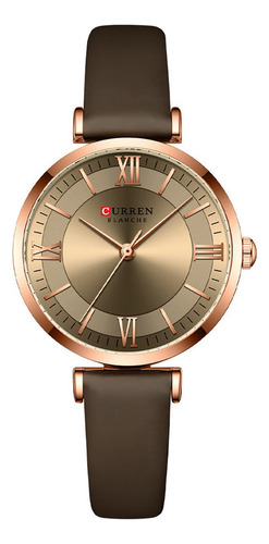Reloj Dama Moda Curren Pequeña Dial Simple Con Correa Piel