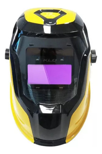 Máscara Fotosensible Careta Automática Soldar Kld 1077 Pila Amarillo Dx-500t