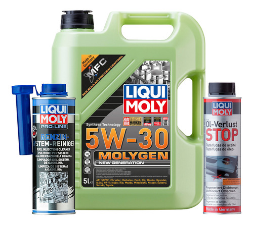 Set 3 Pzas Molygen 5w30 Oel Verlust Stop Pro-line Liqui Moly