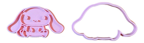 Cortantes Con Sello Kitty Sanrio Kuromi Galletitas Setx6u Rosa