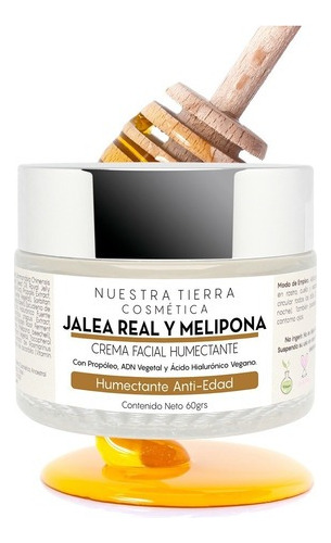 Crema Facial Humectante Jalea Real Y Melipona 60grs