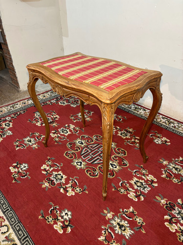 Antigua Mesa De Sala Renacimiento Tallada (Usado)