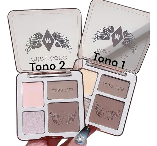 Paleta Contorno E Iluminador Polvo Soft Miss Lara Maquillaje