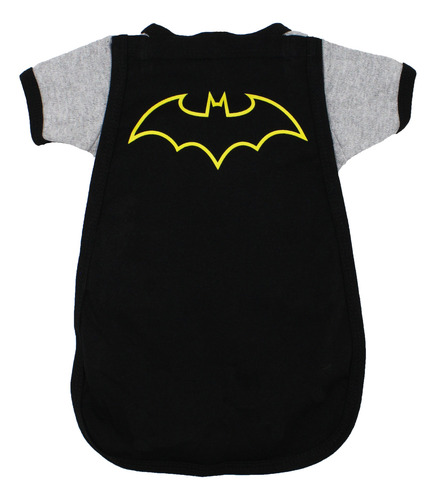 Ropa Bebe Pañaleros Batman Músculos Capa Original Disfraz Gris Claro 3 Meses Batman