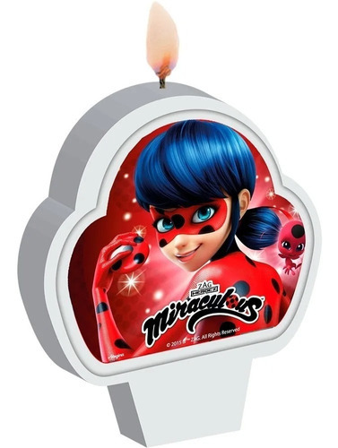 Vela Para Bolo De Aniversário Ladybug Miraculous