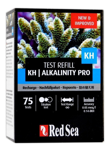 Teste Red Sea Alcalinidade Kh Pro Rcp - Refil