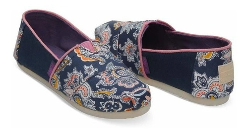 Alpargata Niña Toms - Navy Paisley Multi Liberty Louis Print