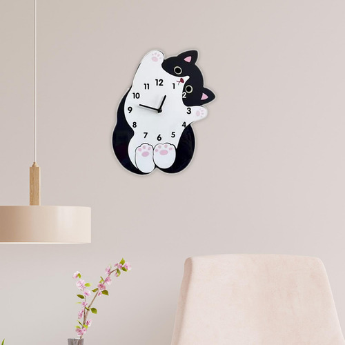 Reloj De Pared Con Diseño 30 Cm X 25 Cm Sin Cola Oscilante